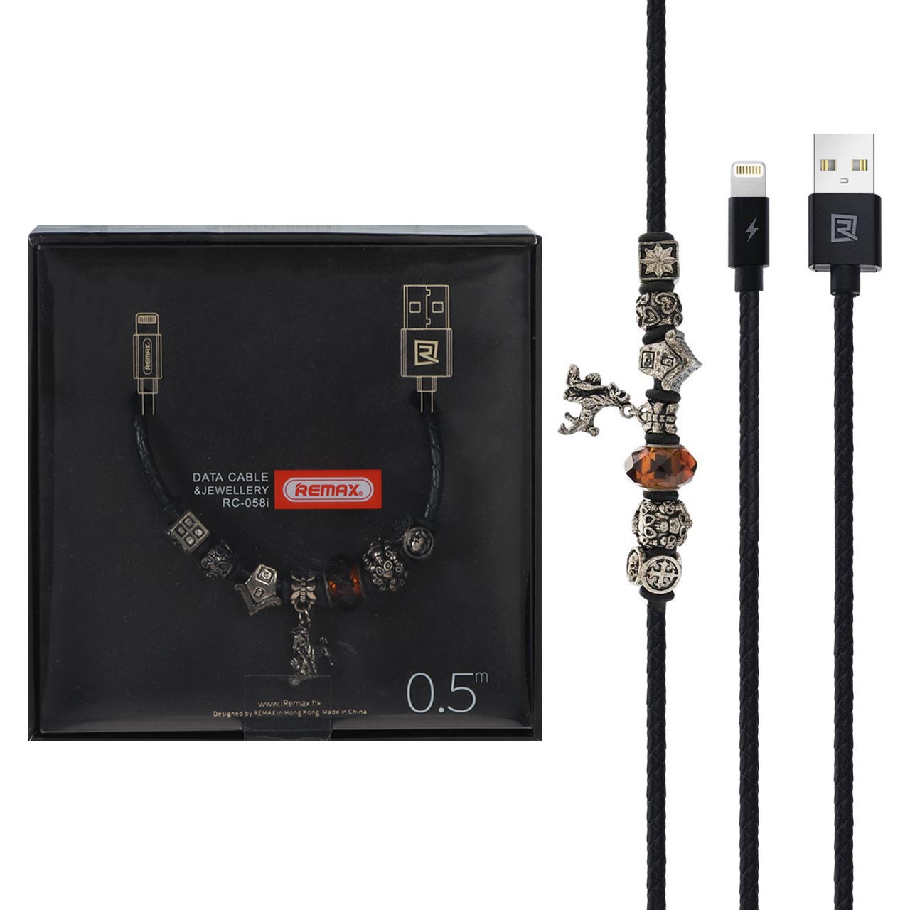 کابل شارژ فست آیفون Remax مدل RC-058i - مشکی